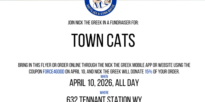 Fundraiser: Nick The Greek Force 4 Good – April 10